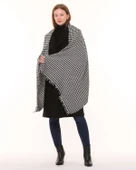 Morden Kazayağı Desenli Atkı Omuz Şalı - 1