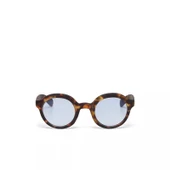 Okkia Lauro Unisex Yuvarlak Klasik Havana Güneş Gözlüğü Mavi Gradyan - 5