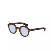Okkia Lauro Unisex Yuvarlak Klasik Havana Güneş Gözlüğü Mavi Gradyan - 3