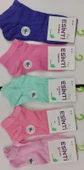 ESİNTİ BAYAN BAMBU PATİK PASTEL RENKLİ ÇORAP 12 ADET - 2