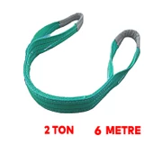 Yük Kaldırma Taşıma İndirme Halat Sapan Polyester Spanzet 2 Ton 6 Metre Turkuaz Sağlam thumbnail 2