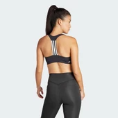 ADIDAS IQ3369 Power Impact Training Medium-Support 3-Stripes Siyah Sporcu Sütyeni - 6