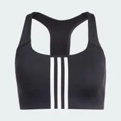 ADIDAS IQ3369 Power Impact Training Medium-Support 3-Stripes Siyah Sporcu Sütyeni - 7