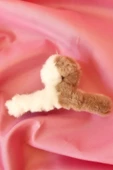 3 lü Peluş Renkli Kadın Toka - 2