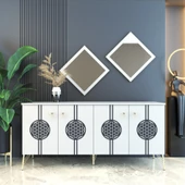 Elegant 171 Beyaz-Gold Konsol - 6