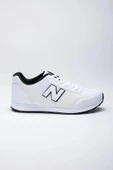 Erkek Günlük Comfort Casual Rahat Taban Esnek Bağcıklı Yürüyüş Triko Sneaker Beyaz Spor Ayakkabı - 11