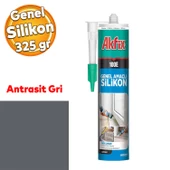Genel Amaçlı Antrasit Gri Akrilik Mastik Silikon 325 GR Kapı Pencere Pvc Montaj Yalıtım Yapışma - 1