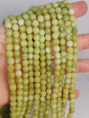 Peridot (Zebercet) Taşı Açık Renk Yeşil-Beyaz Faset Kesim Dizi 6mm (45950) thumbnail 1