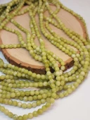 Peridot (Zebercet) Taşı Açık Renk Yeşil-Beyaz Faset Kesim Dizi 6mm (45950) thumbnail 2