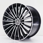 R1 Wheels 18 inç 5*112 ET48 Parlak Siyah Jant Takımı (J-558) - 1