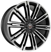 R1 Wheels 22 inç 5*120 ET45 Siyah Jant Takımı (J-829) - 1