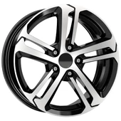 R1 Wheels 16 inç 4*108 ET20 Parlak Siyah Jant Takımı (J-1196) - 1