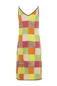 Peraluna BONJO DRESS Askılı Yazlık Kadın Triko Elbise - Çok Renkli - 10
