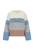 Peraluna MINA PULLOVER Çizgili Bol Kesim Kadın Triko Kazak - Multi thumbnail 9