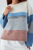 Peraluna MINA PULLOVER Çizgili Bol Kesim Kadın Triko Kazak - Multi thumbnail 5