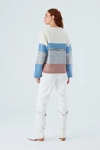 Peraluna MINA PULLOVER Çizgili Bol Kesim Kadın Triko Kazak - Multi thumbnail 8