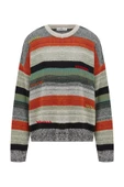 Peraluna CAMILA PULLOVER Bol Kesim El İşlemeli Kadın Triko Kazak - Multi - 7