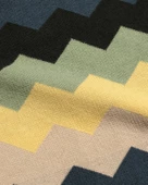 Far Afield ZIGGER CARDIGAN ZIG PATHERN Polo Yaka Kısa Kol %100 Organik Pamuk Erkek Triko Hırka - Siyah - 4