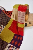 Peraluna Pamuklu Çift Kişilik Patch Battaniye - MULTI RENK - 3