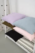 Peraluna DREAM PILLOW %100 Pamuk Triko Yastık Kılıfı 60X40 CM - Ekru - 8