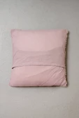 Peraluna FOAM PILLOW Şifon Şerit Triko Yastık Kılıfı 45X45 CM - Pudra - 2