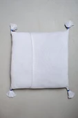 Peraluna CLOUDY PILLOW Pamuklu Bulut Desenli Triko Yastık Kılıfı 60X60 CM - Açık Mavi/Ekru - 2