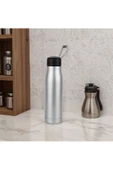 Paslanmaz Çelik 600 Ml Termos Mug Taşıma İpli SIcak ve Soğuk Muhafazalı Mug Kamp Piknik Spor - 3