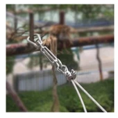 2 Adet Çektirme 5mm Çelik Halat Gerdirme Çelik Kanca Gergi Demiri Yük Halat Gerdirme Gerdirme Kanca - 5