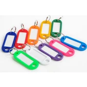 Plastik Ekonomik Renkli Anahtarlık Isim Yazmalı Etiketli - 5 Adet thumbnail 3