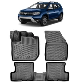 Rizline Dacia Duster 4x2 2023 Sonrası 3D Havuzlu Paspas Siyah - 1