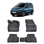 Rizline Fiat Doblo 2023+ 3D Havuzlu Paspas Siyah thumbnail 1