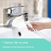 Polham Musluk Aparatlı Ağız İçi Temizleme Aleti, Sulu Ağız Duşu Aparatı, Diş ve Damak Temizleyici - 2