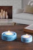 Holder | 2'Li Set Mumluk | Tea Light Mumluk Seti | Dekoratif Şamdan Mumluk - 5