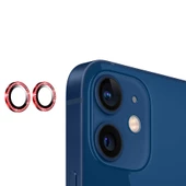 Apple iPhone 11 Taşlı Kamera Lens Koruyucu Çerçeveli Koruyucu - 11
