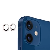 Apple iPhone 11 Taşlı Kamera Lens Koruyucu Çerçeveli Koruyucu - 2