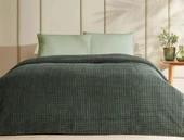 Özdilek Modern Line Çift Kişilik Battaniye Seti (220x240)-Piramit Haki - 1