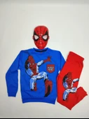 Erkek Çocuk Spiderman Baskılı İkili Takım(Maske Hediyeli) - 2