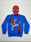 Erkek Çocuk Spiderman Baskılı İkili Takım(Maske Hediyeli) - 4