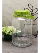 Paşabahçe 80006 Yeşil Kapaklı Cam Kavanoz 4 Lt - 1