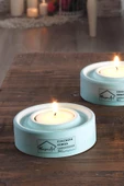 Holder | 3'Lü Set Mumluk | Tea Light Mumluk Seti | Dekoratif Şamdan Mumluk - 11