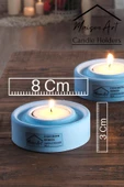 Holder | 3'Lü Set Mumluk | Tea Light Mumluk Seti | Dekoratif Şamdan Mumluk - 2