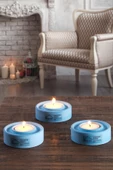 Holder | 3'Lü Set Mumluk | Tea Light Mumluk Seti | Dekoratif Şamdan Mumluk - 1