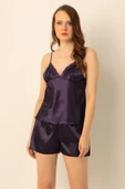 DoReMi Saten Dantelli Ayarlanabilir Askılı Şortlu Takım thumbnail 11