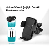 Ttec 15W Kablosuz Şarjlı Torpido Üstü Teleskopik Telefon Tutucu, Ultra Stabil Kilit Sistemli Tutucu - 5