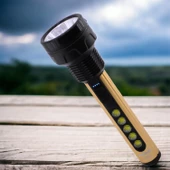 El Feneri Şarjlı Led Işıldak Kamp Lambası 1800 Mah Gece Aydınlatma 5 W 3 W Beyaz Işık - 5