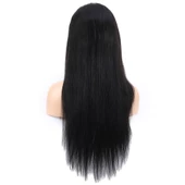 Front Lace Gerçek Tül Peruk Düz - Doğal - 65-70cm - 4