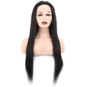 Front Lace Gerçek Tül Peruk Düz - Doğal - 70-75cm thumbnail 1