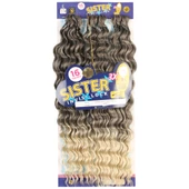 Sister Afro Dalgası Saç - Kahve / Platin Ombreli 4-613 thumbnail 2