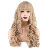 Dalgalı Perçemli Uzun Fiber Sentetik Peruk - Balköpüğü thumbnail 4