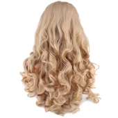 Dalgalı Perçemli Uzun Fiber Sentetik Peruk - Balköpüğü thumbnail 1